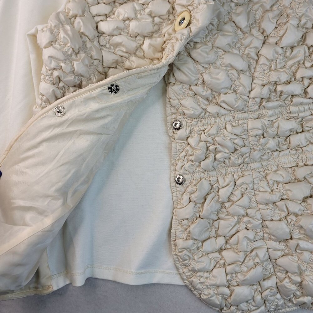 Robert Kitchen Quilted Puffer Jacket Medium Textu… - image 4